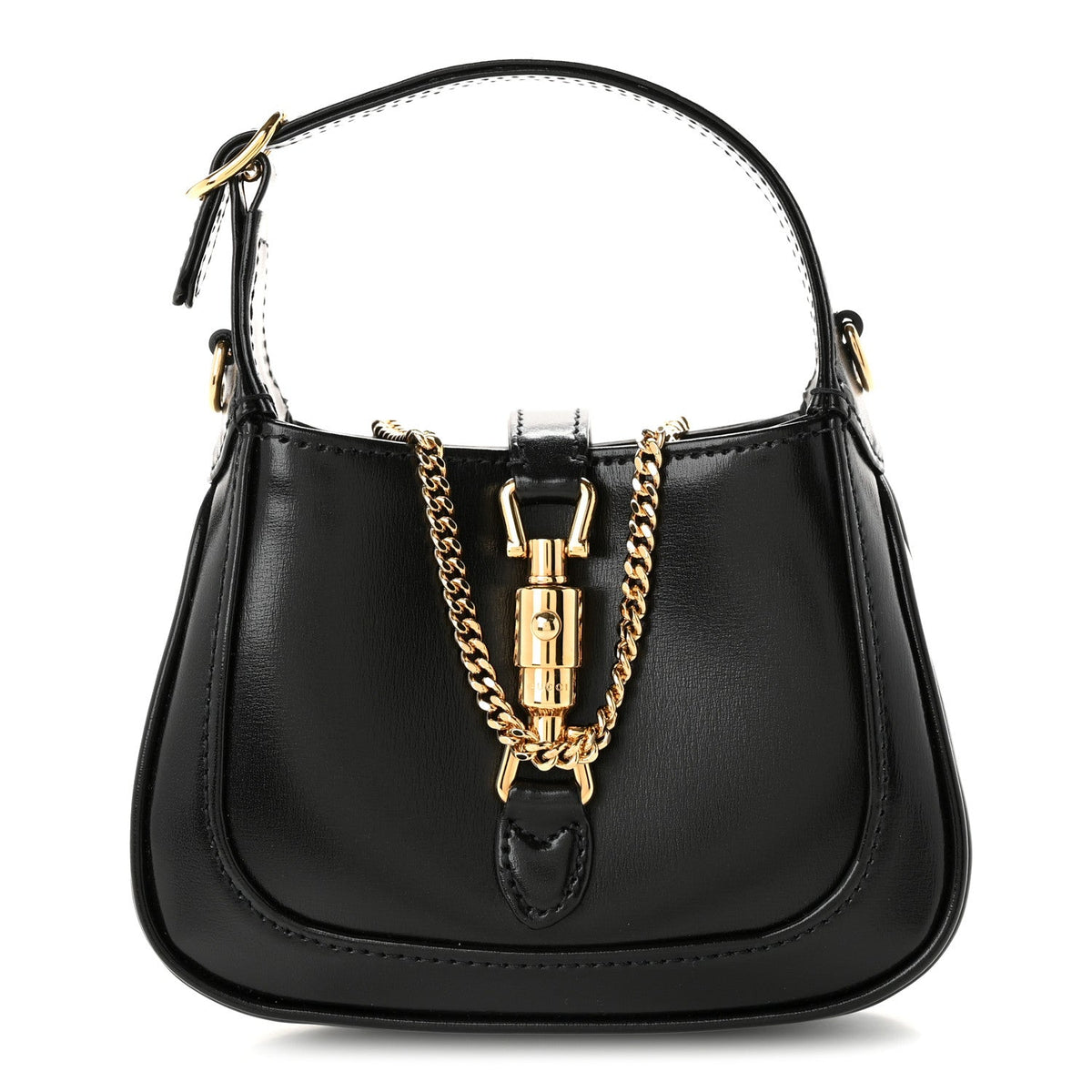 Boarded Dyana Lux Calfskin Nano Jackie 1961 Hobo Black