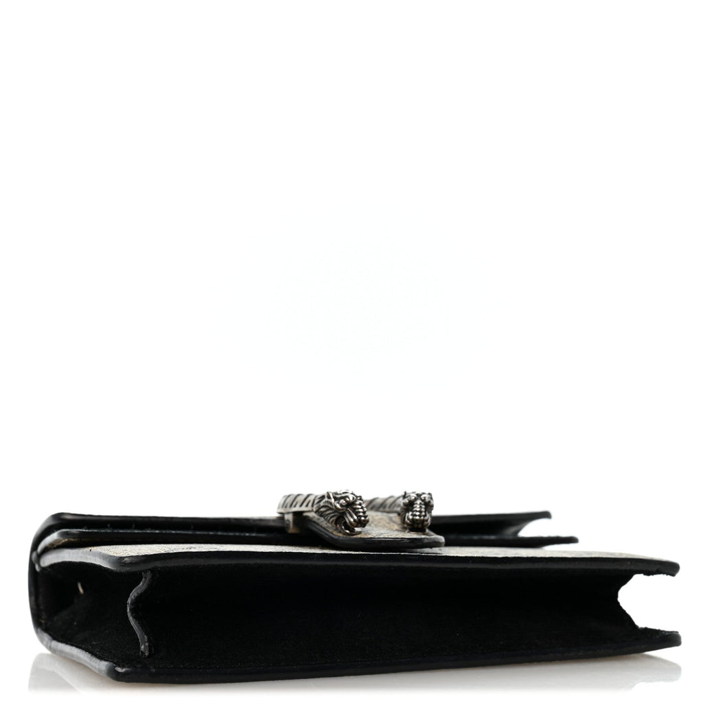 GG Supreme Monogram Super Mini Dionysus Shoulder Bag Black