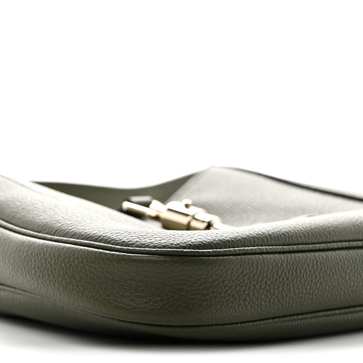 Grand Prix Calfskin Web Medium Jackie 1961 Hobo Dark Green