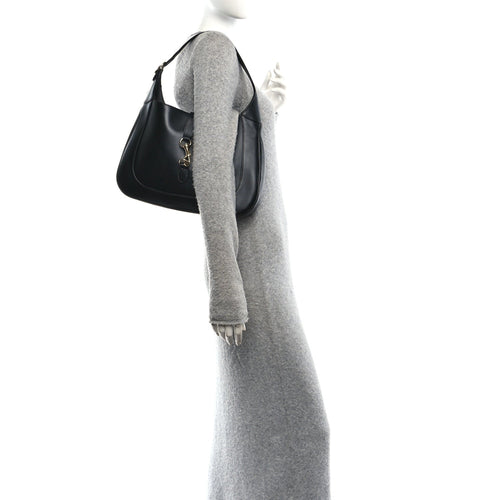 Boarded Dyana Lux Calfskin Medium Jackie 1961 Hobo Black