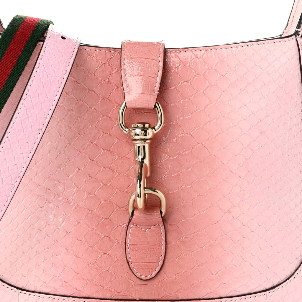 Snakeskin Web Small Jackie 1961 Hobo Pink