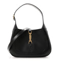 Boarded Dyana Lux Calfskin Small Jackie 1961 Hobo Black