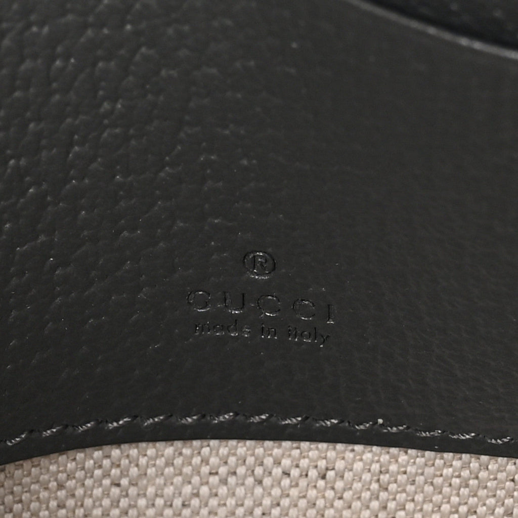 GG Supreme Monogram Textured Dollar Calfskin Mini Ophidia Bag Graphite Grey