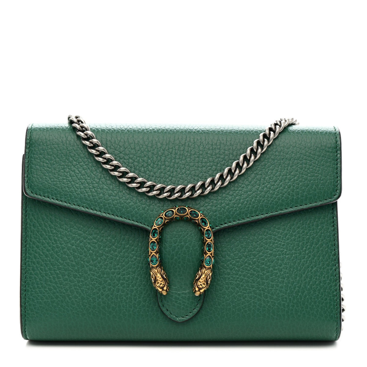 Calfskin Mini Dionysus Chain Wallet Emerald