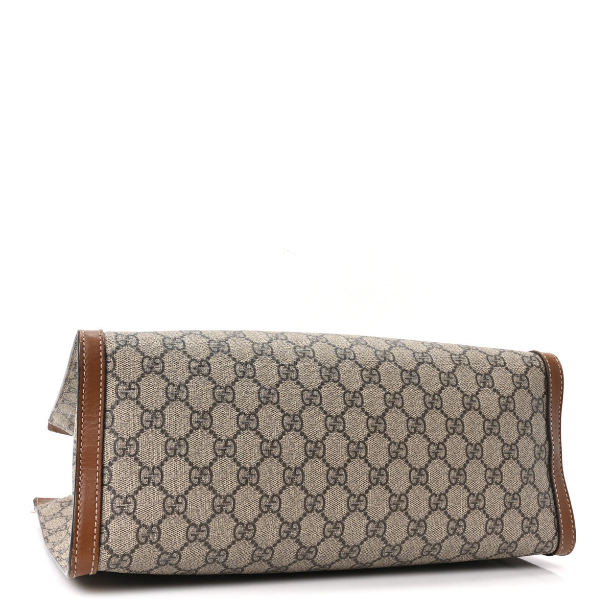 GG Supreme Monogram Medium Padlock Tote Beige Cuir
