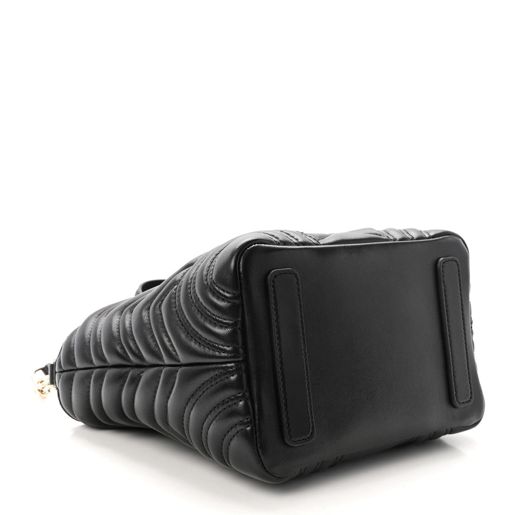 Lambskin Matelasse Small GG Marmont Betty Tote Bag Black