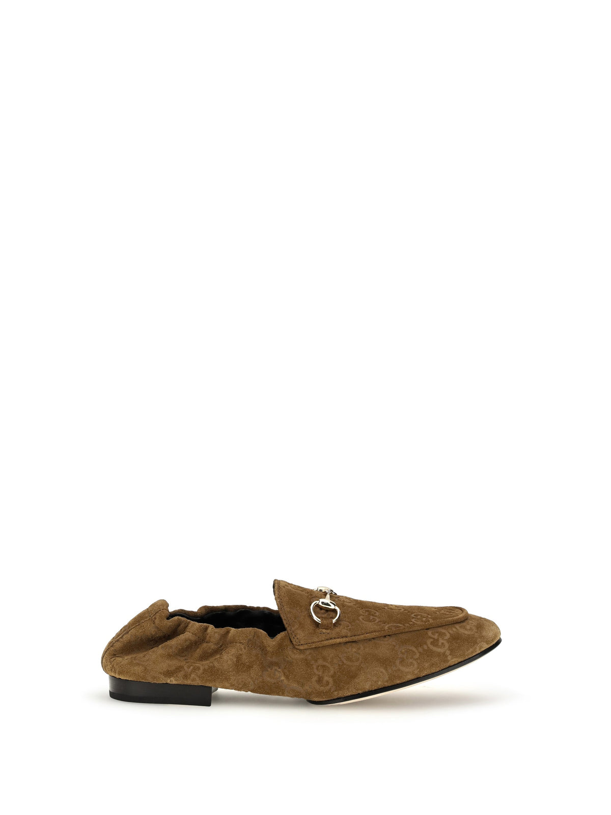 Gucci GG Suede Loafers Pepper Brown Women