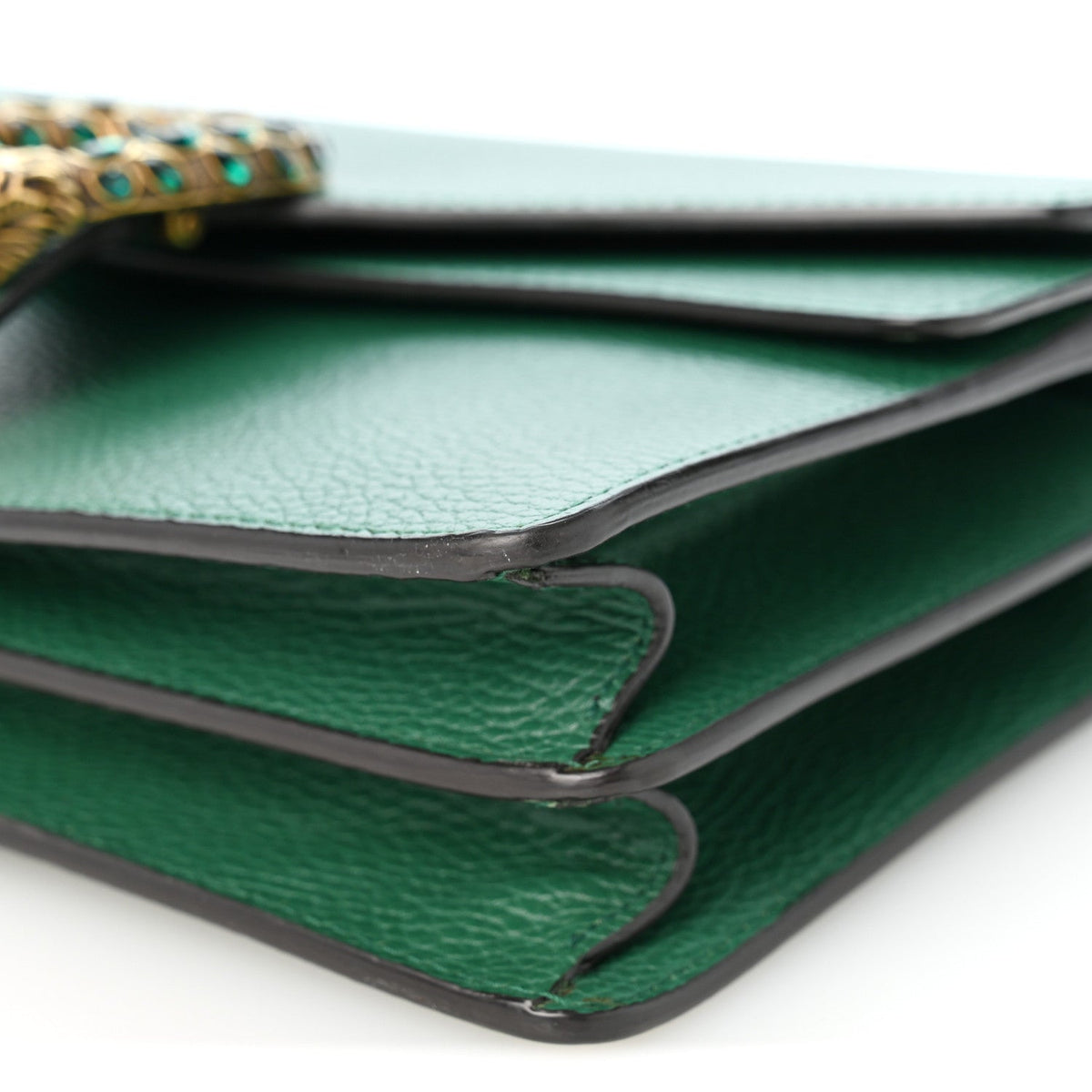 Dollar Calfskin Crystal Small Dionysus Shoulder Bag Emerald