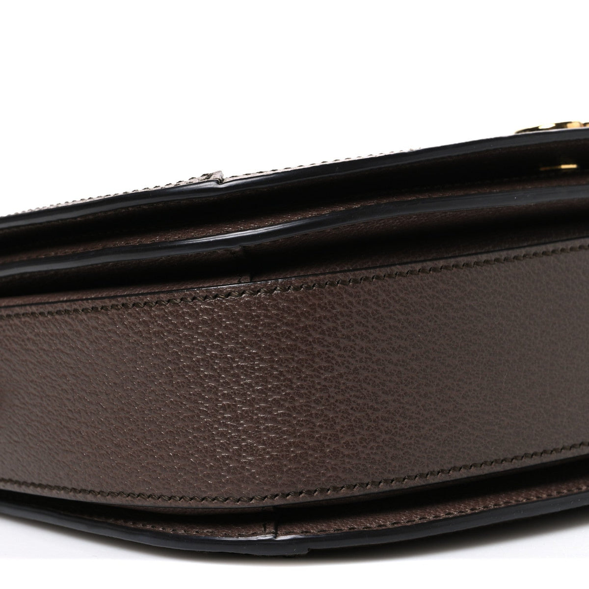 GG Supreme Monogram Web Small Ophidia Flap Messenger Bag Brown