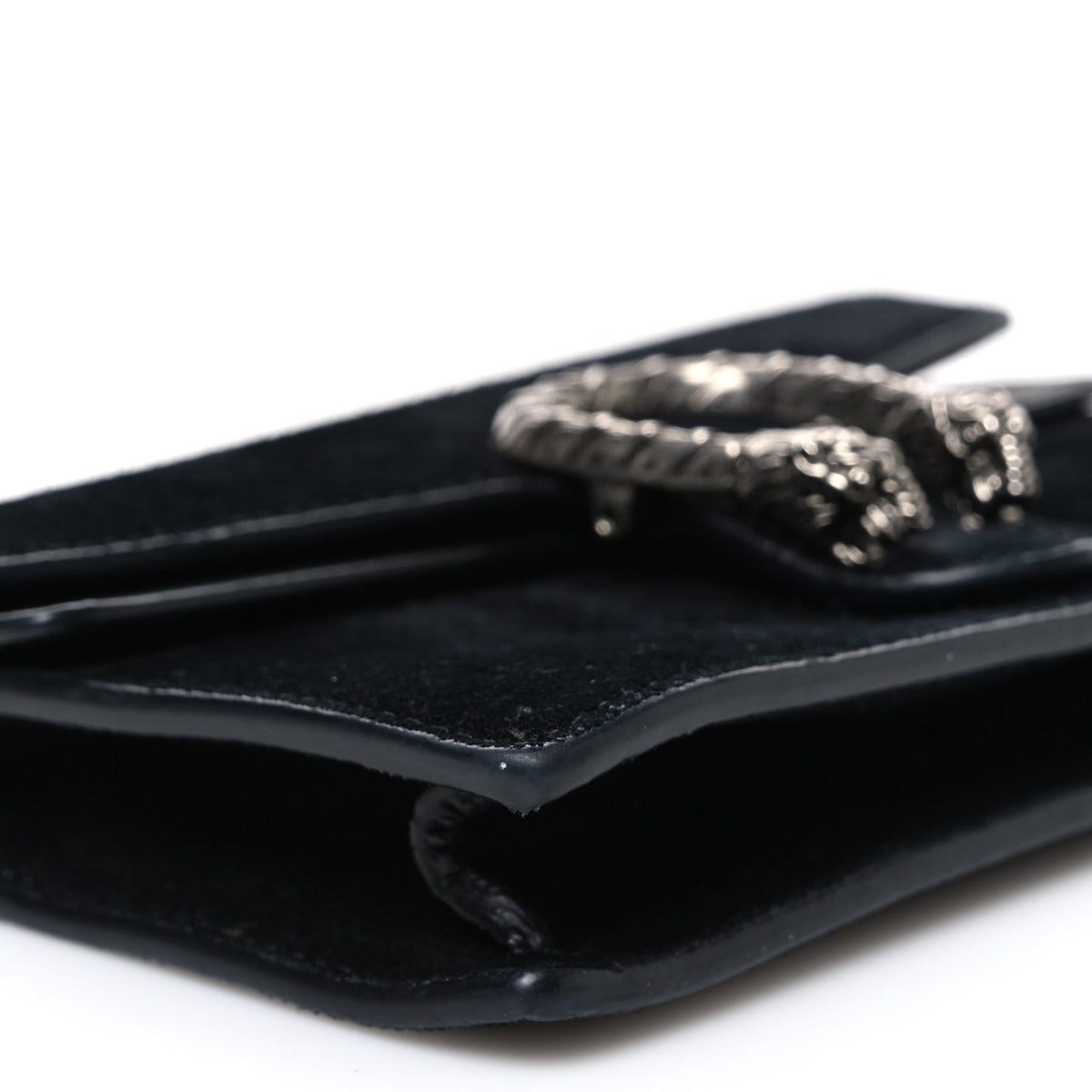 Suede Super Mini Dionysus Shoulder Bag Black