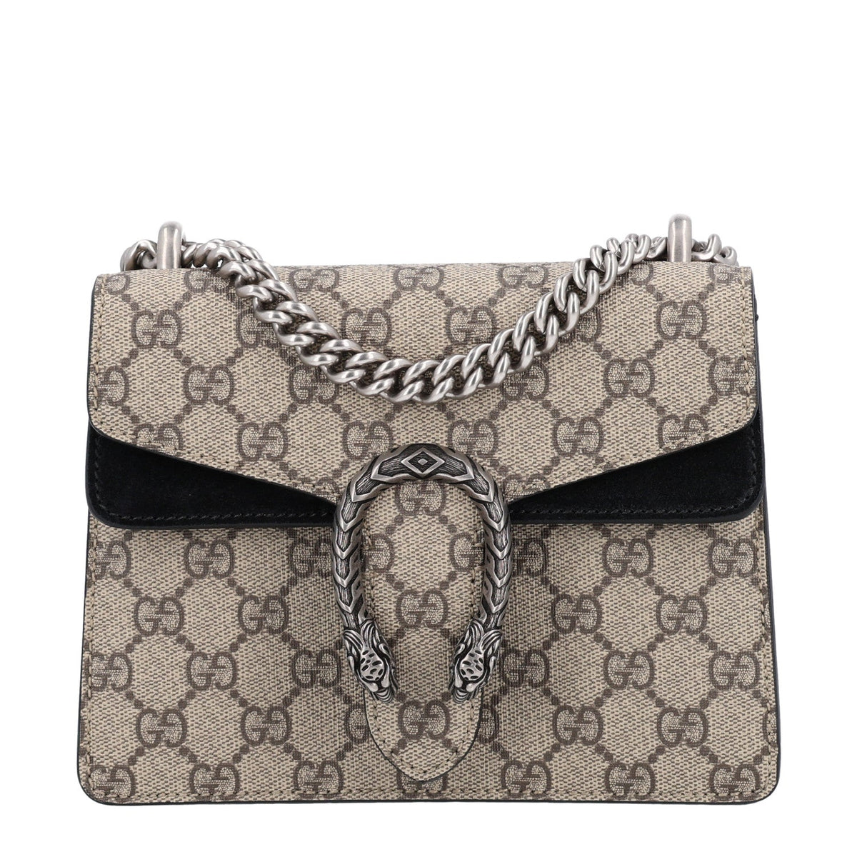 GG Supreme Monogram Mini Dionysus Shoulder Bag Black