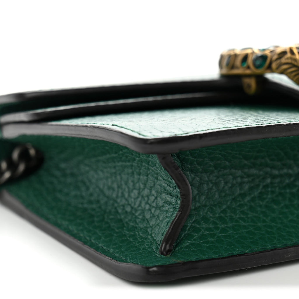 Calfskin Super Mini Dionysus Shoulder Bag Emerald