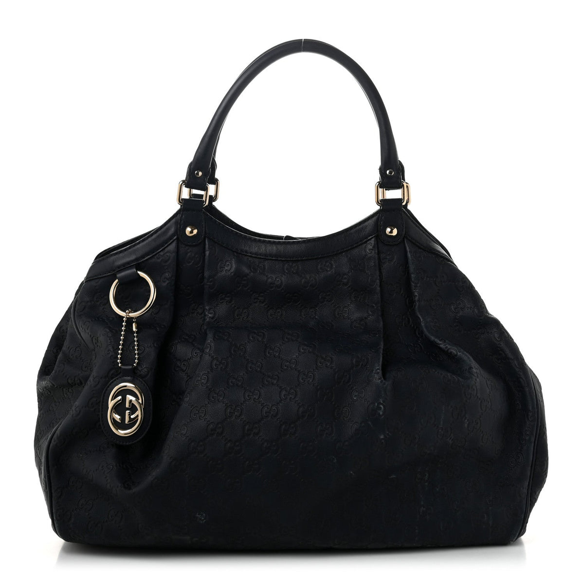 Guccissima Large Sukey Tote Navy