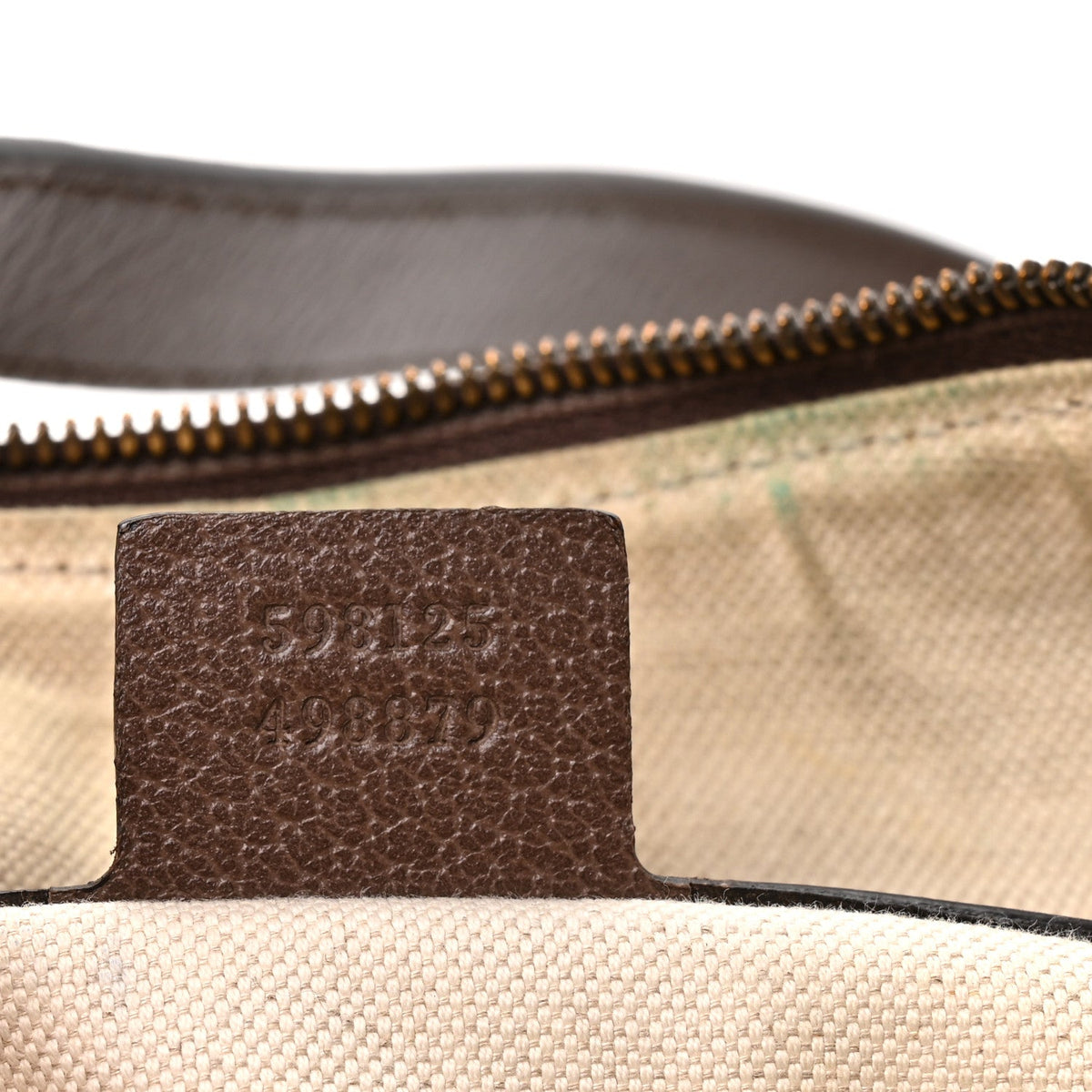 GG Supreme Monogram Web Small Ophidia Half Moon Hobo Brown