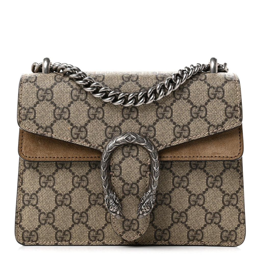 GG Supreme Monogram Mini Dionysus Shoulder Bag Taupe