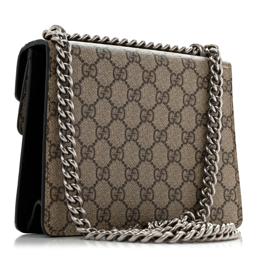 GG Supreme Monogram Mini Dionysus Shoulder Bag Black