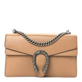 Dollar Calfskin Crystal Small Dionysus Shoulder Bag Natural Tan Black Diamond