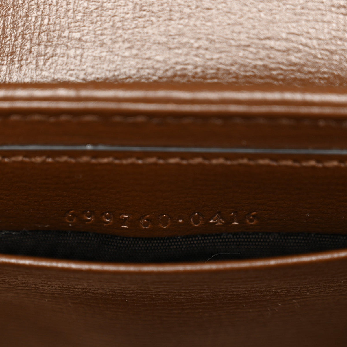 GG Supreme Monogram Azalea Calfskin Web Horsebit 1955 Wallet On Strap Beige Ebony Brown Sugar