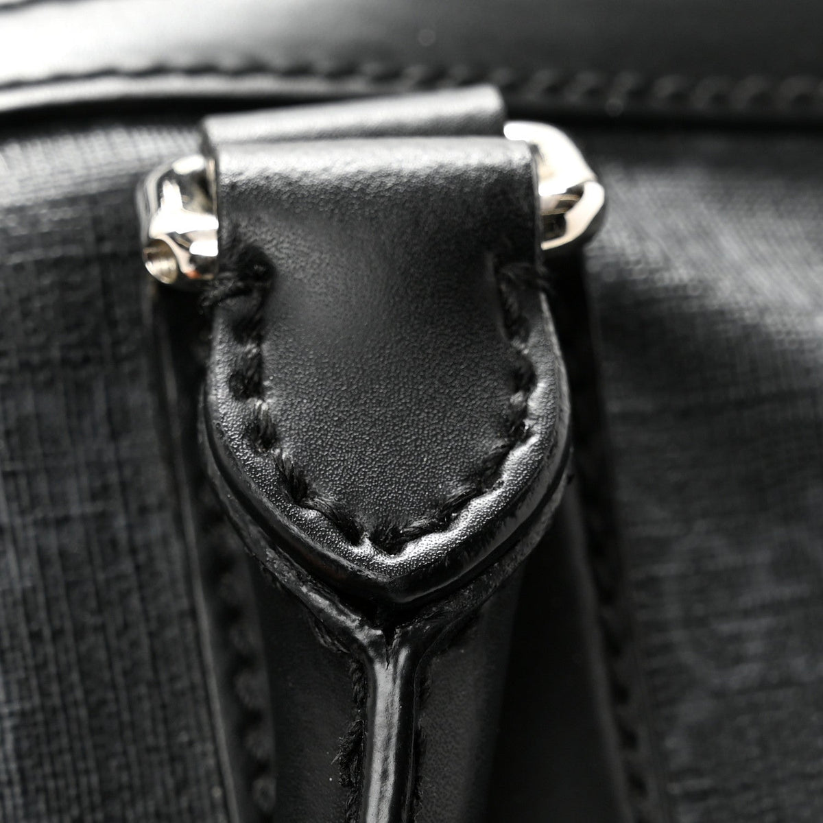 Soft GG Supreme Monogram Appia Calfskin Web Medium Carry On Duffle Bag Black Grey
