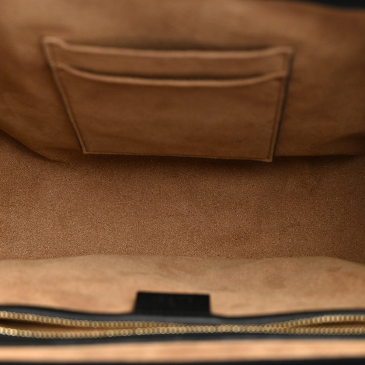 GG Supreme Monogram Calfskin Medium Padlock Top Handle Bag Beige Black Cuir