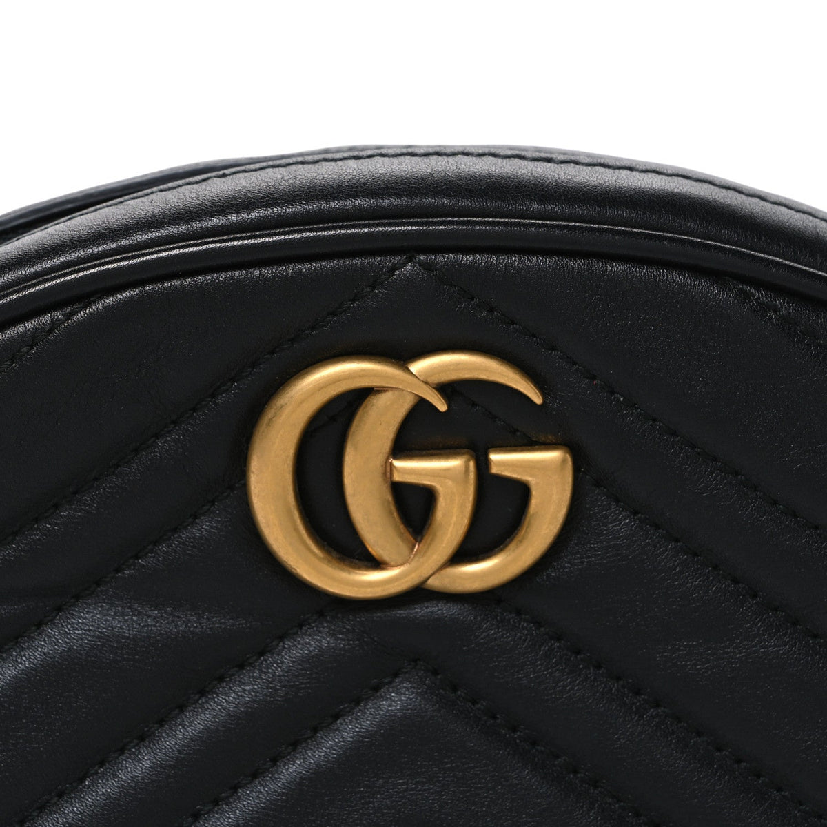 Calfskin Matelasse GG Marmont Belt Bag 95 38 Black