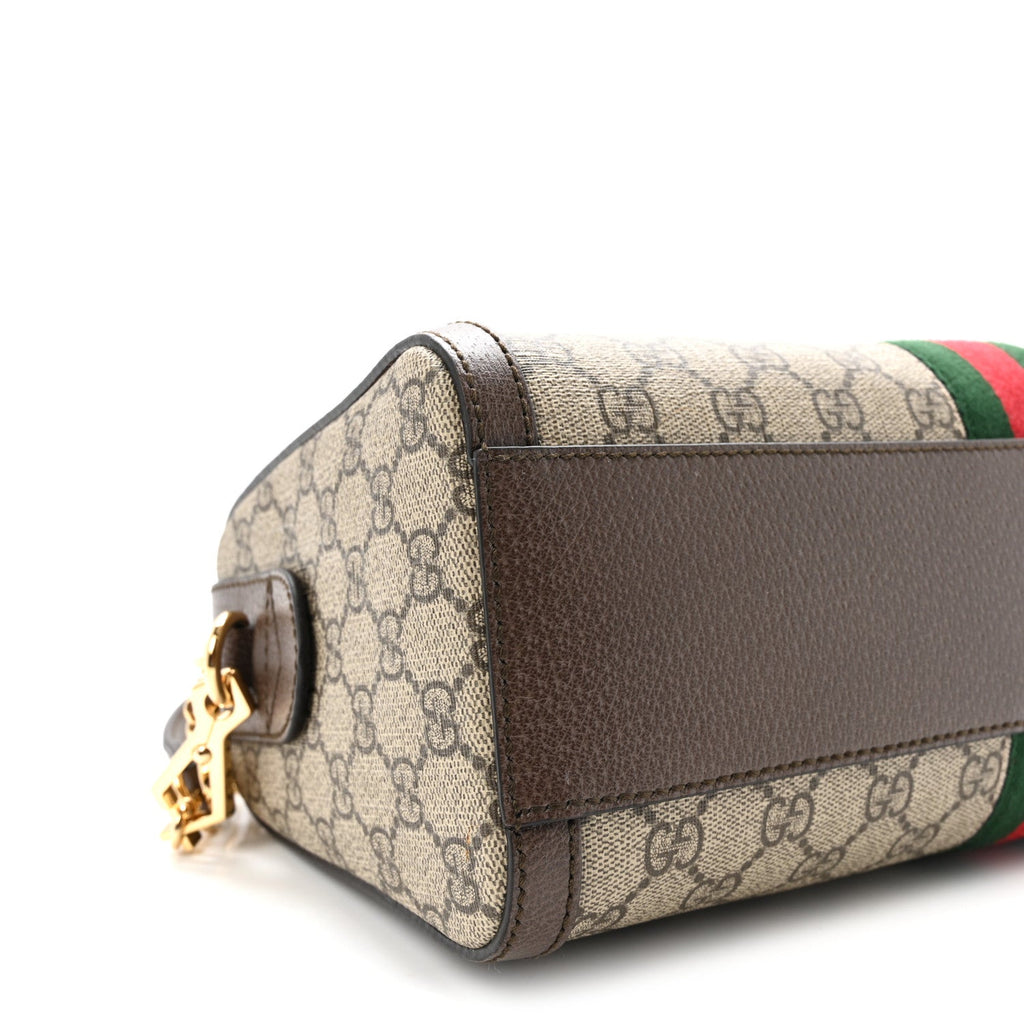 GG Supreme Monogram Web Medium Ophidia Boston Brown