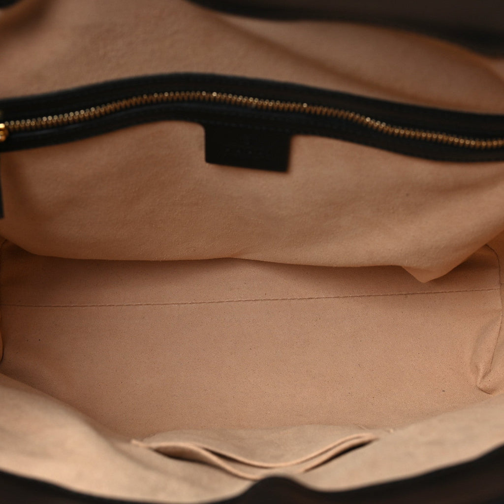 Guccissima Linea A Foldover Tote Black
