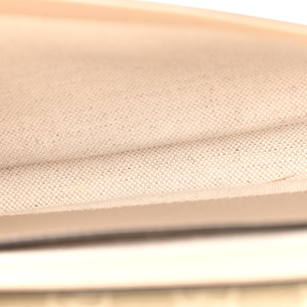 GG Supreme Monogram Textured Dollar Calfskin Web Mini Ophidia Envelope Shoulder Bag Beige Mystic White Oatmeal