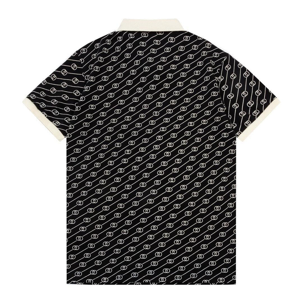 Gucci Black T-shirt with a collar