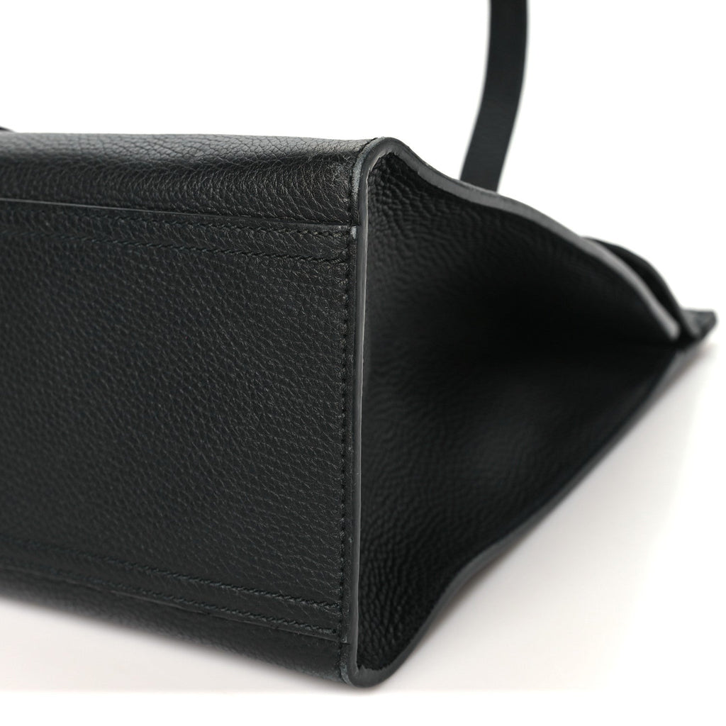 Calfskin Medium GG Marmont Top Handle Bag Black