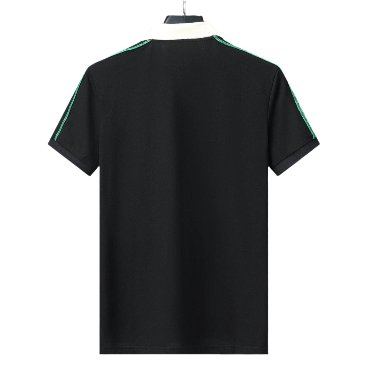 Gucci Black Collar T-Shirt – Luxury Cotton Comfort (Black)