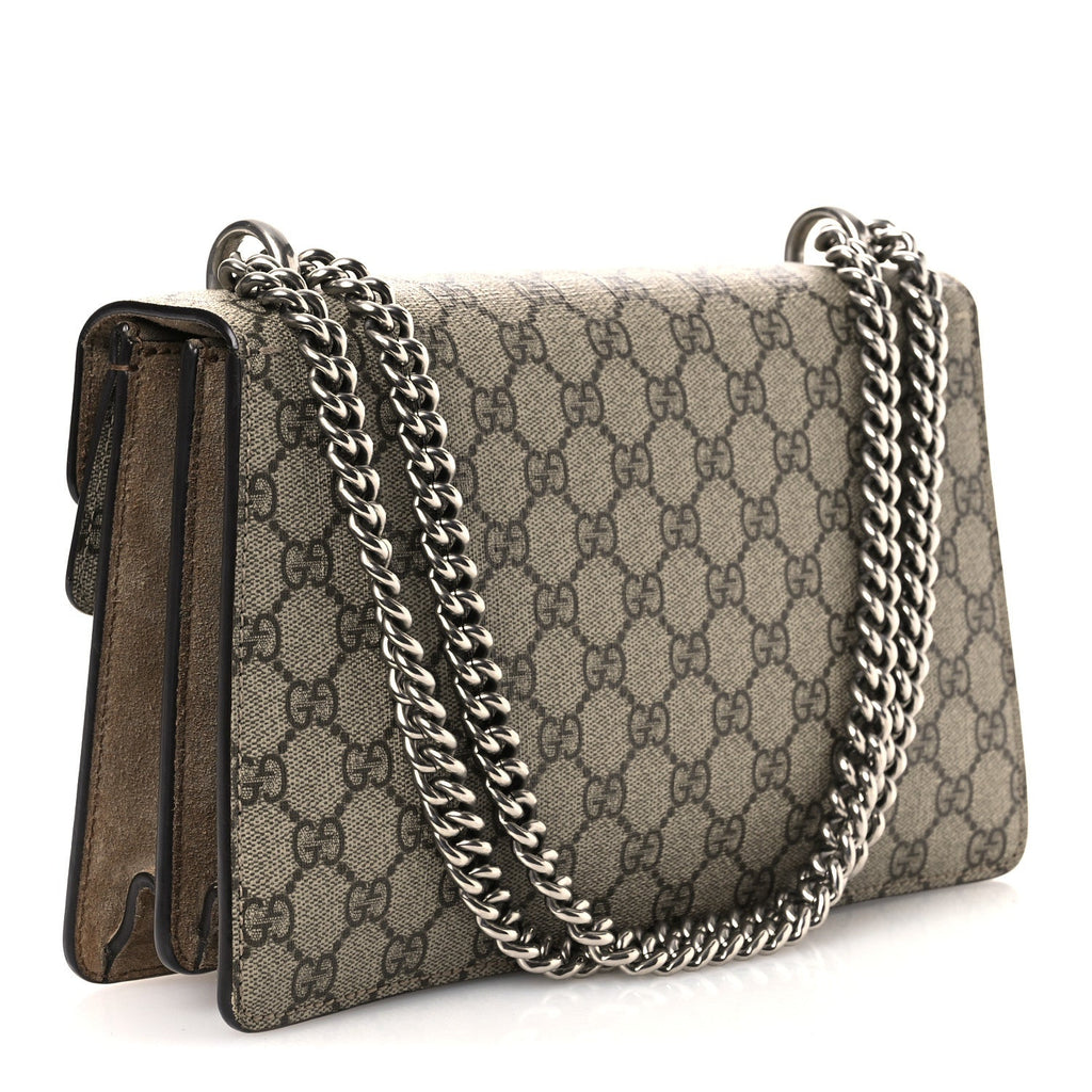 GG Supreme Monogram Small Dionysus Shoulder Bag Taupe