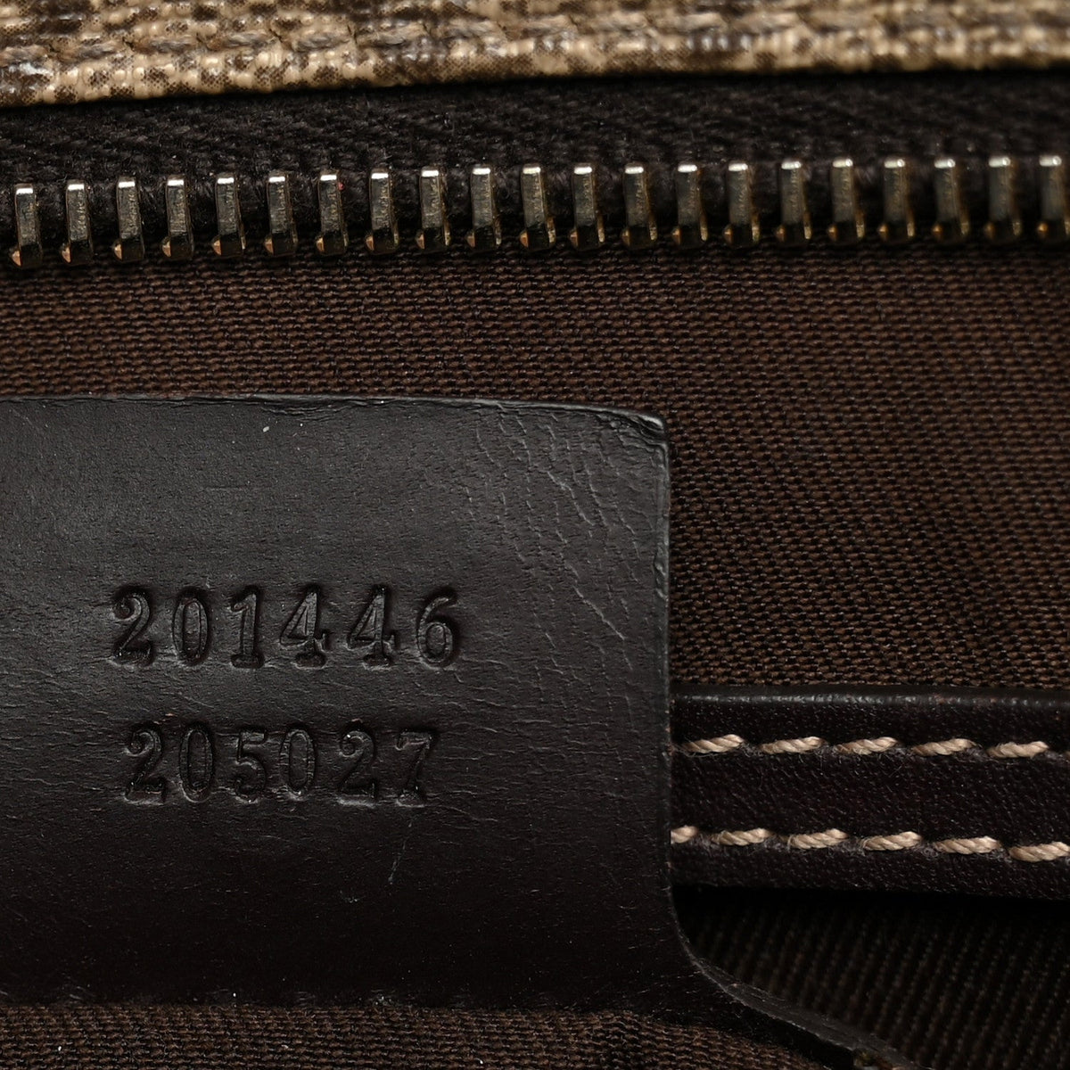 GG Supreme Monogram Medium Flat Messenger Bag Dark Brown
