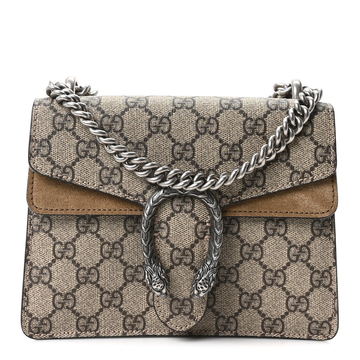 GG Supreme Monogram Mini Dionysus Shoulder Bag Taupe