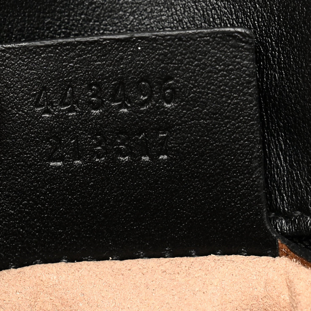 Calfskin Matelasse Medium GG Marmont Shoulder Bag Black