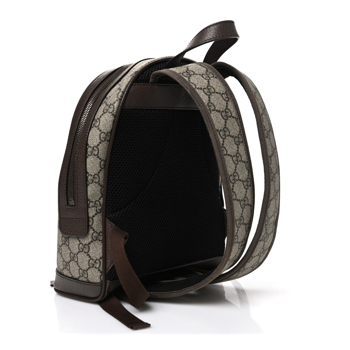 GG Supreme Monogram Calfskin Web Small Ophidia Day Backpack Beige Ebony New Acero