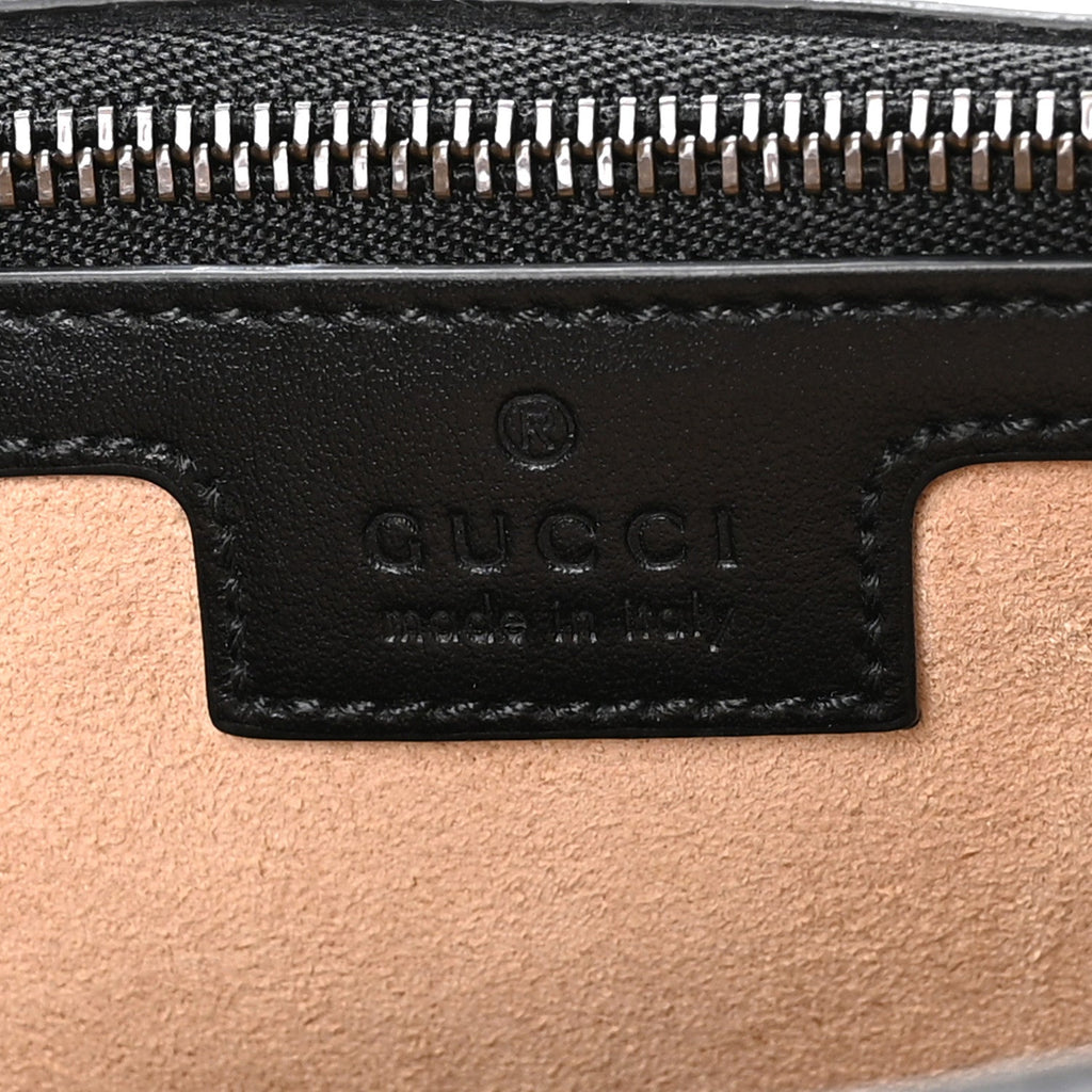 Calfskin Matelasse Medium GG Marmont Shoulder Bag Black