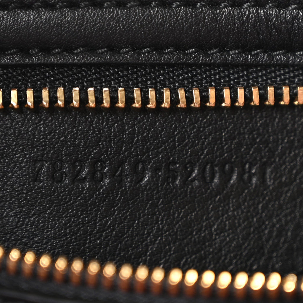 Patent Calfskin Small Jackie Shoulder Bag Black
