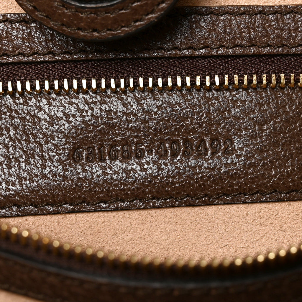GG Supreme Monogram Medium Ophidia Shopping Tote Brown