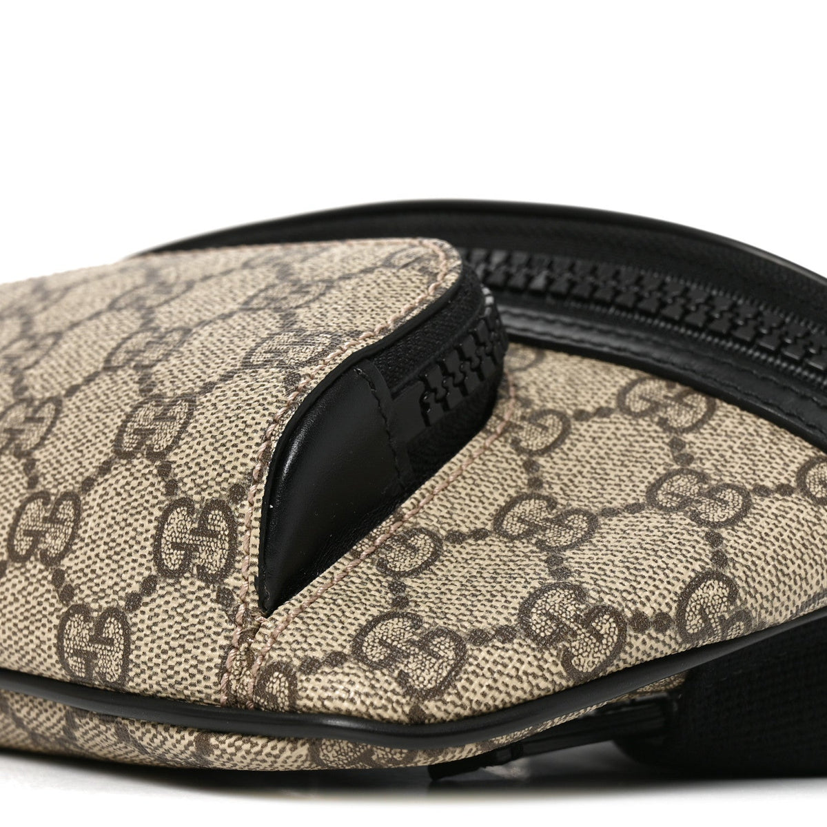 GG Supreme Monogram Belt Bag Black