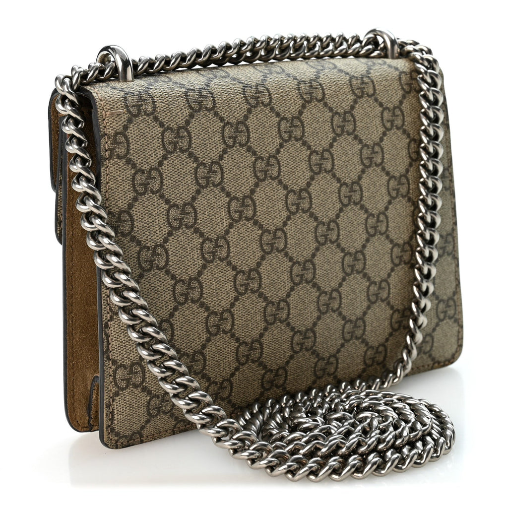 GG Supreme Monogram Mini Dionysus Shoulder Bag Taupe
