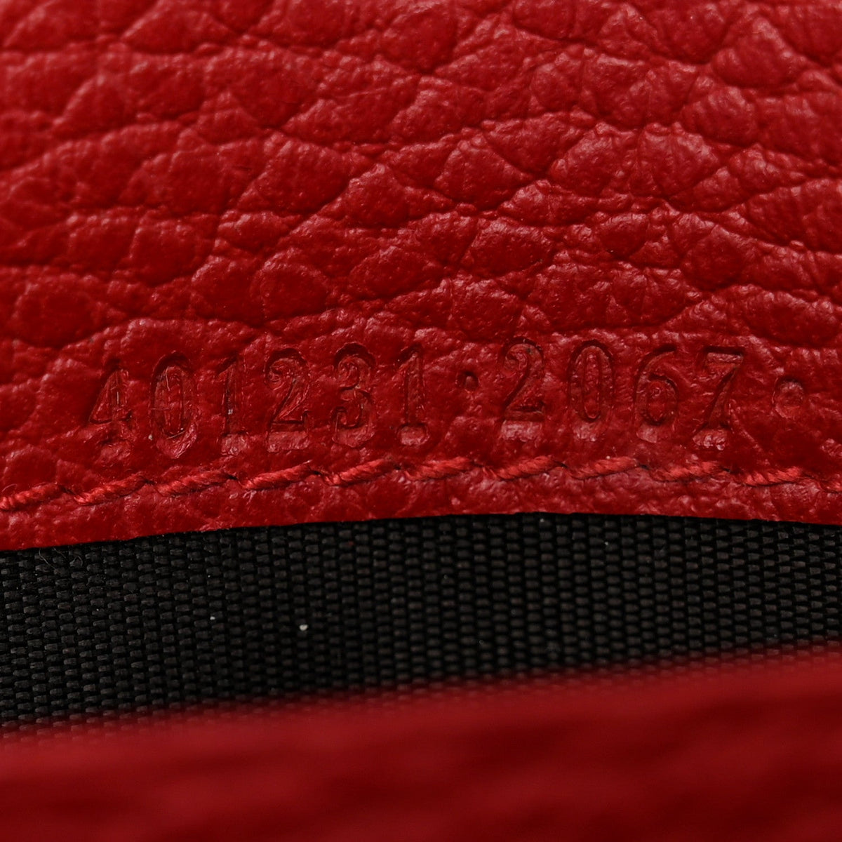 Calfskin Mini Dionysus Chain Wallet Hibiscus Red