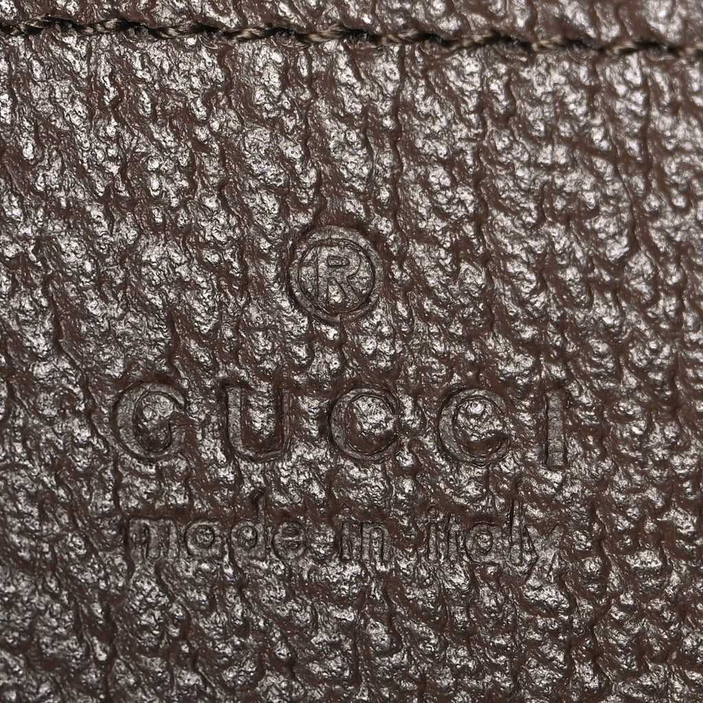 GG Supreme Monogram Textured Dollar Calfskin Small Ophidia Hobo Beige Ebony New Acero