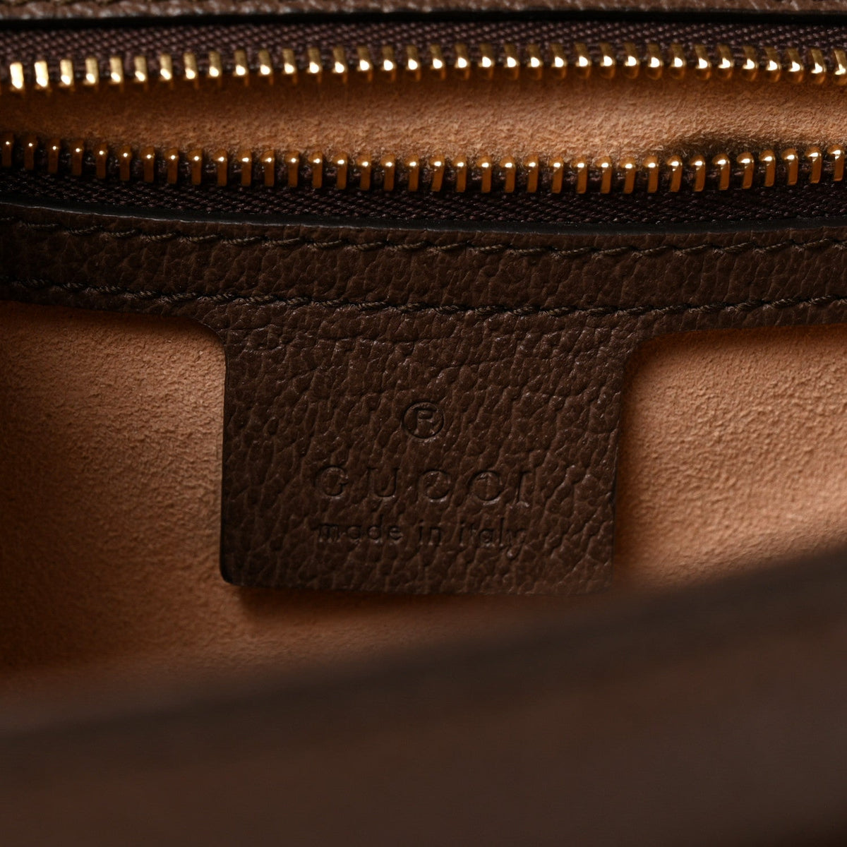 GG Supreme Monogram Web Small Ophidia Flap Messenger Bag Brown