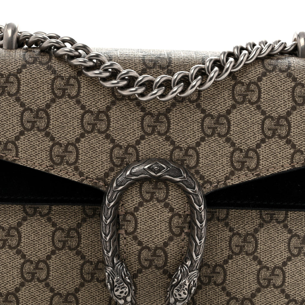 GG Supreme Monogram Mini Dionysus Shoulder Bag Black