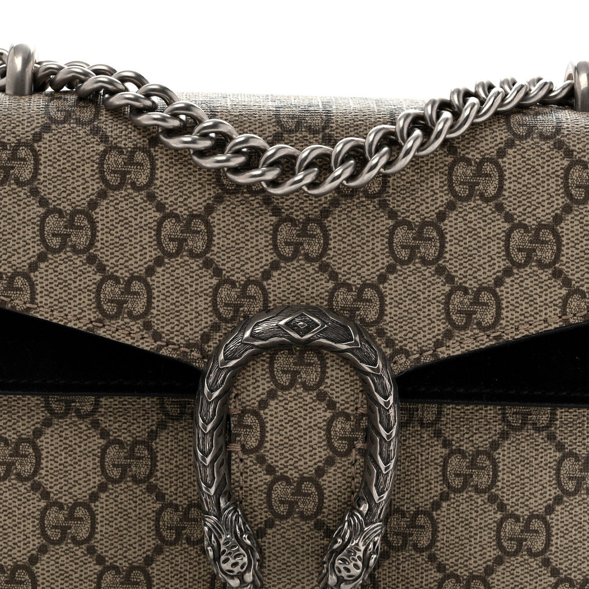 GG Supreme Monogram Mini Dionysus Shoulder Bag Black