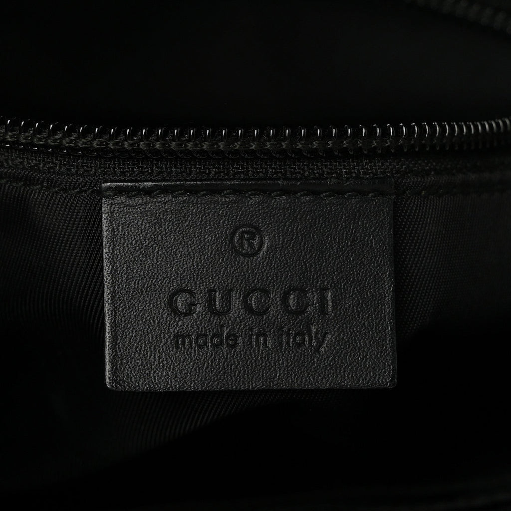 GG Supreme Monogram Web Messenger Bag Black