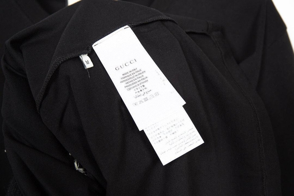 Gucci T-Shirt Black Crew Neck – Luxury Cotton Essential