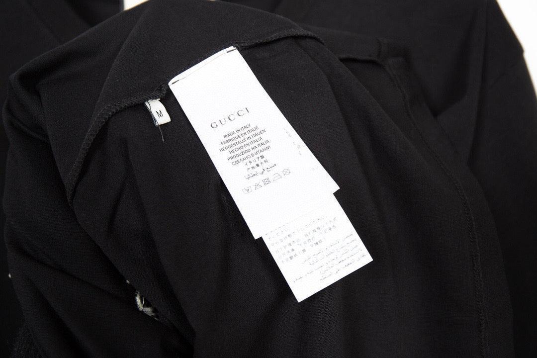 Gucci T-Shirt Black Crew Neck – Luxury Cotton Essential