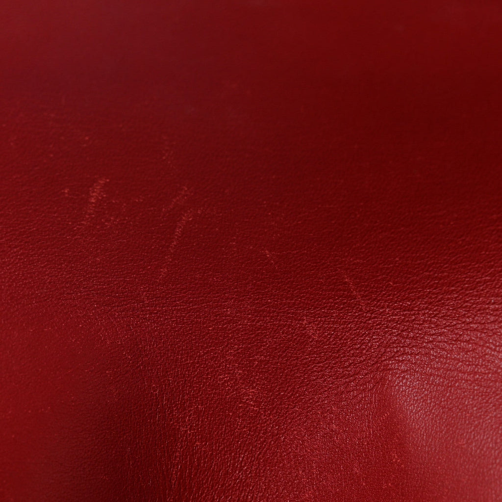 Calfskin Matelasse Super Mini GG Marmont Shoulder Bag Hibiscus Red